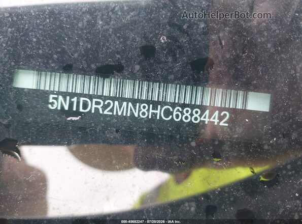 5N1DR2MN8HC688442 2017 NISSAN PATHFINDER White ძრავის განყოფილების ხედი
