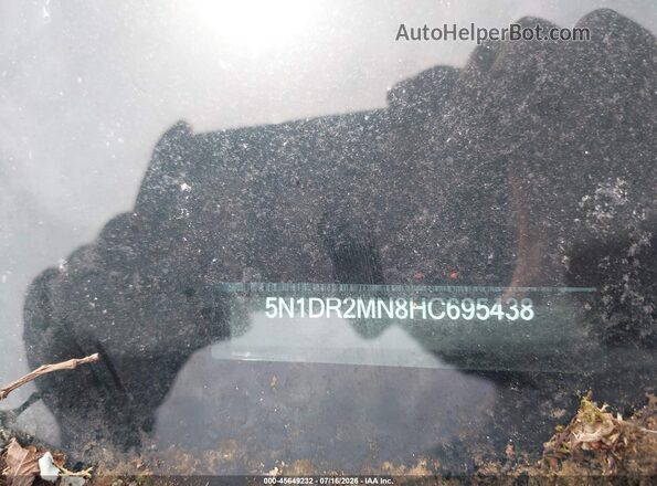 5N1DR2MN8HC695438 2017 NISSAN PATHFINDER Черный Вид подкапотного пространства