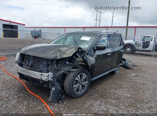 5N1DR2MN9HC612180 2017 NISSAN PATHFINDER Green Vista tres cuartos delantera izquierda