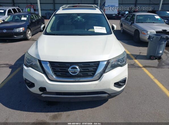 5N1DR2MN9HC902175 2017 NISSAN PATHFINDER White Вид щитка приладів