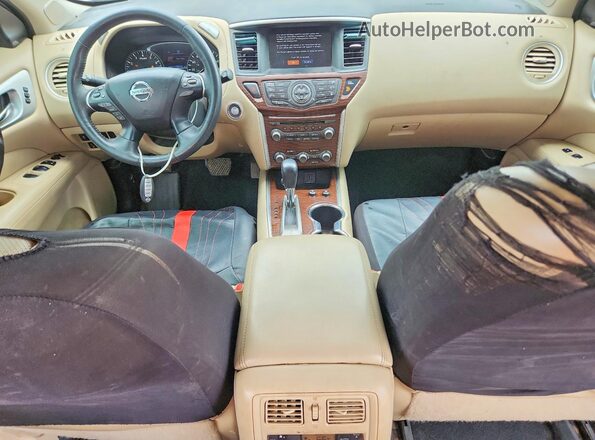 5N1DR2MN9KC580760 2019 NISSAN PATHFINDER Black წინა პანელის ხედი