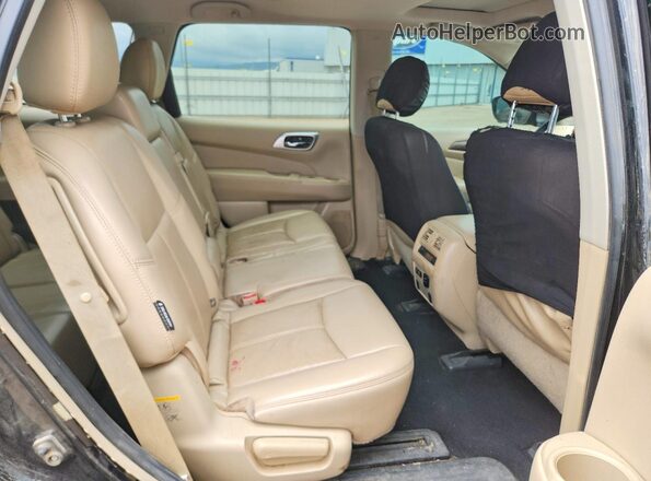 5N1DR2MN9KC580760 2019 NISSAN PATHFINDER Black უკანა სალონის ხედი