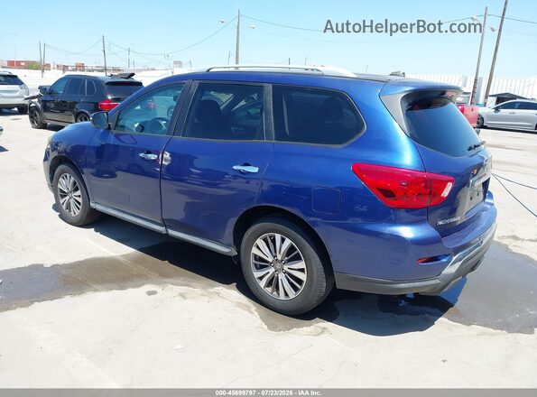 5N1DR2MNXHC656382 2017 NISSAN PATHFINDER Blue Trasero izquierdo