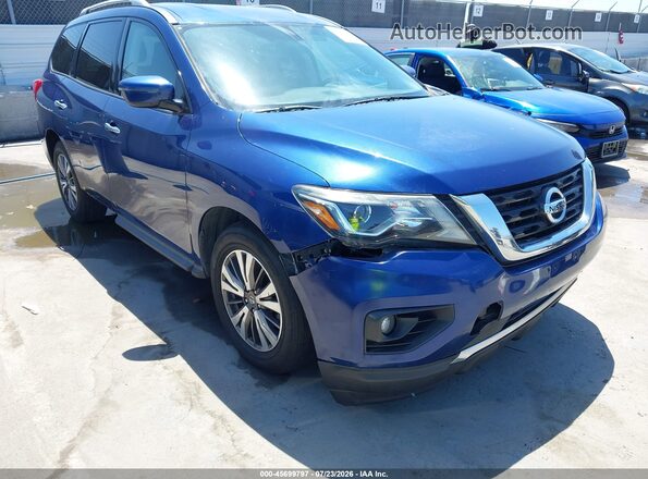 5N1DR2MNXHC656382 2017 NISSAN PATHFINDER Blue Vista frontal