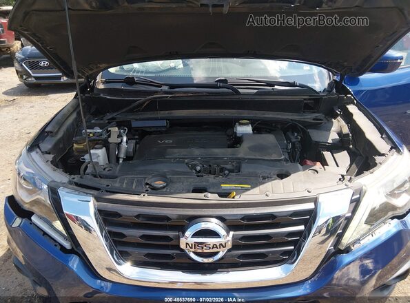 5N1DR2MNXJC666934 2018 NISSAN PATHFINDER Blue Հետևի տեսք