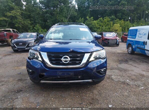 5N1DR2MNXJC666934 2018 NISSAN PATHFINDER Blue Սարքավորումների վահանակի տեսք