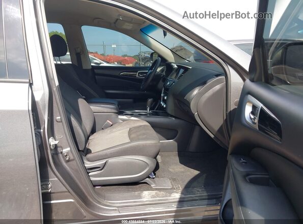 5N1DR2MNXKC587359 2019 NISSAN PATHFINDER Серебряный Вид салона спереди