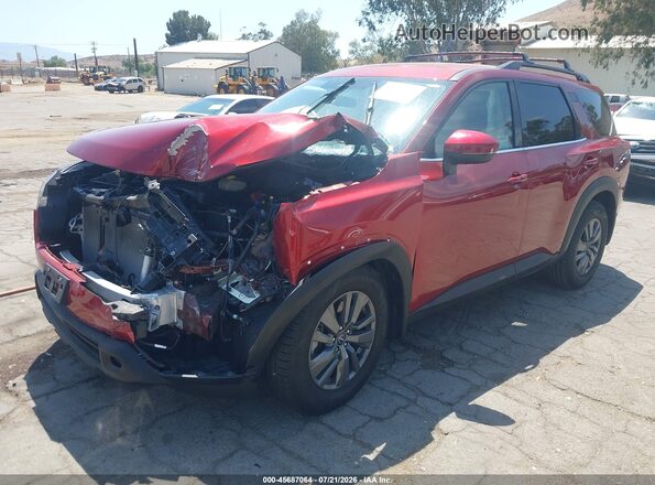 5N1DR3BA7RC253063 2024 NISSAN PATHFINDER Red Առջևի ձախ երեք քառորդ տեսարան
