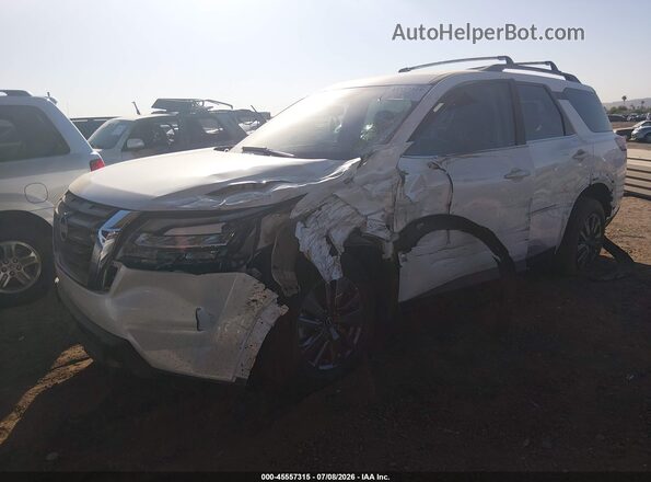 5N1DR3BA8SC304947 2025 NISSAN PATHFINDER White წინა მარცხენა ხედი სამი მეოთხედიდან