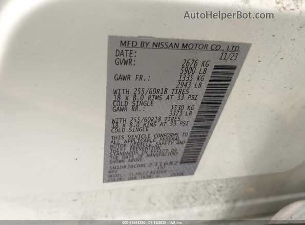 5N1DR3BC0RC231682 2024 NISSAN PATHFINDER Black Widok komory silnika