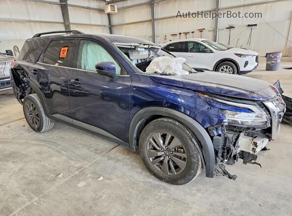 5N1DR3BCXNC214818 2022 NISSAN PATHFINDER Blue Przód prawy