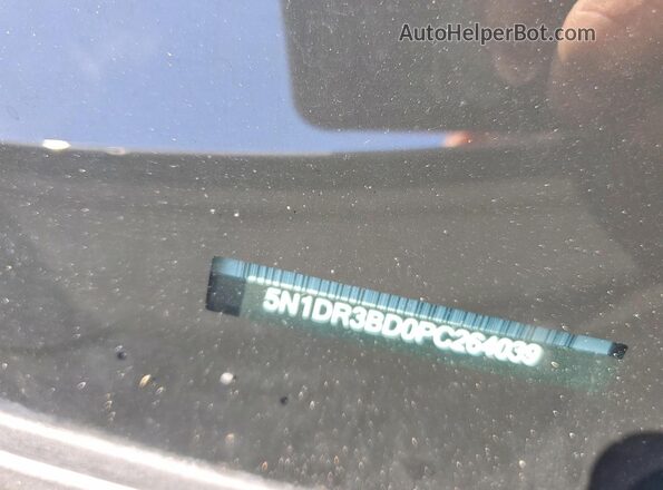 5N1DR3BD0PC264039 2023 NISSAN PATHFINDER Gray Vista de la etiqueta del VIN