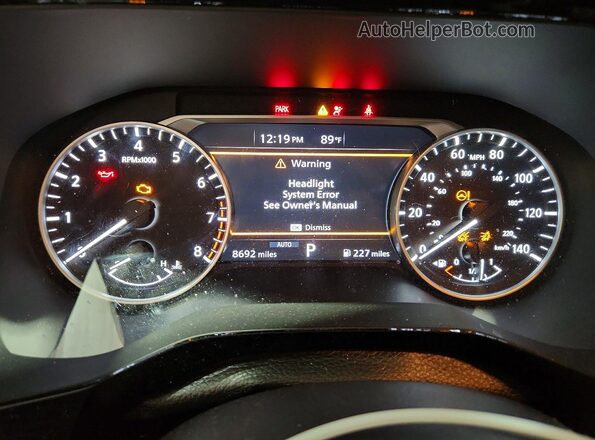 5N1DR3BD4SC285162 2025 NISSAN PATHFINDER Red Widok zestawu wskaźników