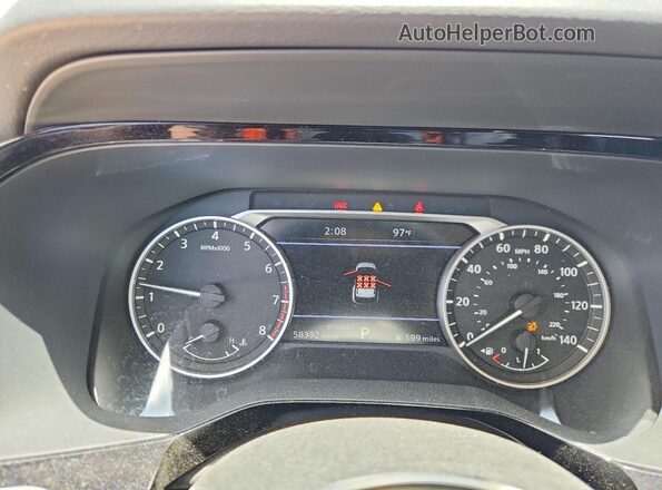5N1DR3CA1NC273513 2022 NISSAN PATHFINDER Silver Instrument cluster view