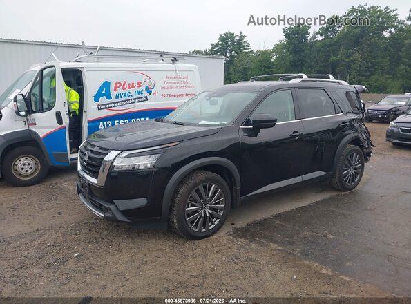 5N1DR3CD3NC231791 2022 NISSAN PATHFINDER Black წინა მარცხენა ხედი სამი მეოთხედიდან