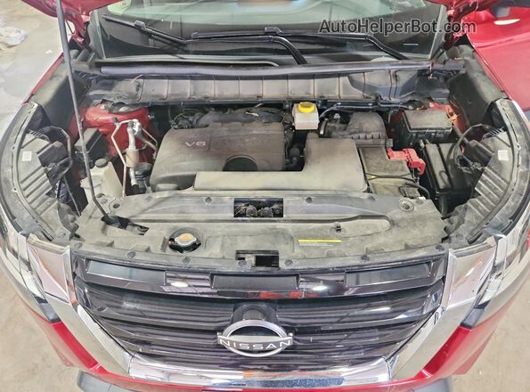 5N1DR3CD3PC208871 2023 NISSAN PATHFINDER Red ძრავის განყოფილების ხედი