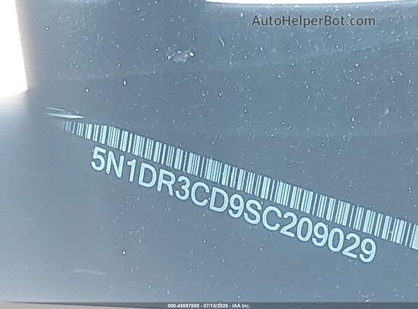 5N1DR3CD9SC209029 2025 NISSAN PATHFINDER Белый 