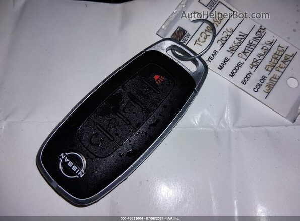 5N1DR3CE8TC218380 2026 NISSAN PATHFINDER Белый Вид сзади