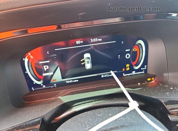 5N1DR3DH4SC267812 2025 NISSAN PATHFINDER Red Вид щитка приладів