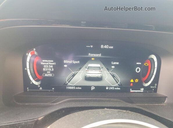 5N1DR3DK6RC244487 2024 NISSAN PATHFINDER Угольный Вид щитка приборов