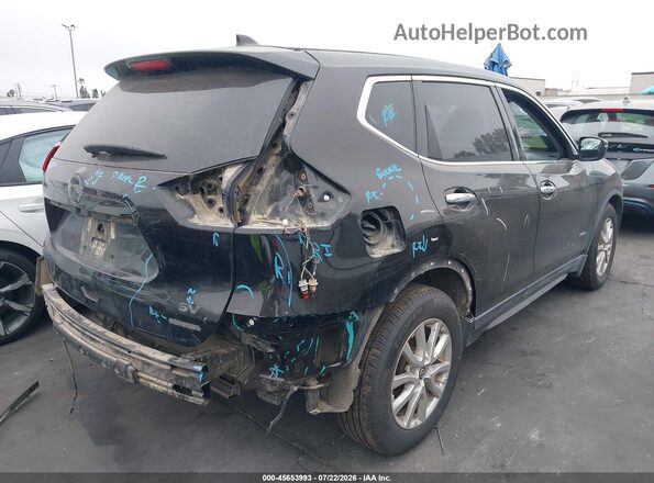 5N1ET2MT9JC796241 2018 NISSAN ROGUE HYBRID Black Tył prawy