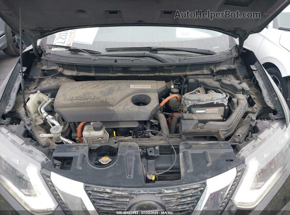 5N1ET2MT9JC796241 2018 NISSAN ROGUE HYBRID Black Widok z tyłu
