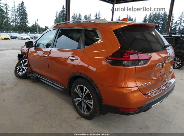 5N1ET2MV4JC842222 2018 NISSAN ROGUE HYBRID Orange Հետևի ձախ