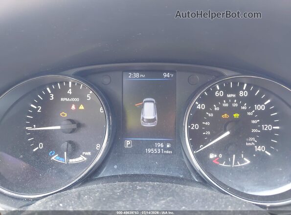5N1ET2MV5JC825154 2018 NISSAN ROGUE HYBRID Black Widok tylnych siedzeń