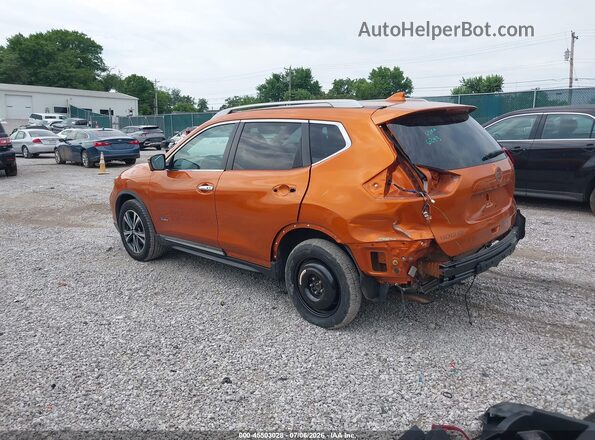 5N1ET2MV6HC768246 2017 NISSAN ROGUE HYBRID Orange Trasero izquierdo