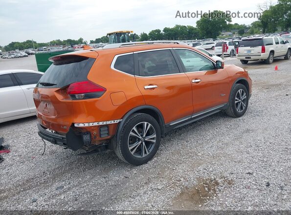 5N1ET2MV6HC768246 2017 NISSAN ROGUE HYBRID Orange Trasero derecho