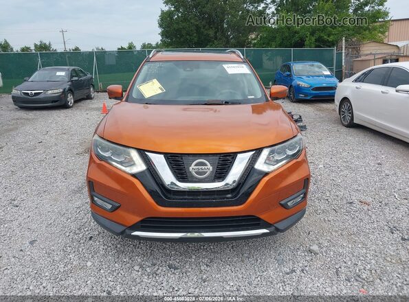 5N1ET2MV6HC768246 2017 NISSAN ROGUE HYBRID Orange Vista interior trasera