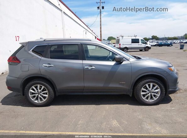 5N1ET2MV7KC719824 2019 NISSAN ROGUE HYBRID Gray Rear interior view