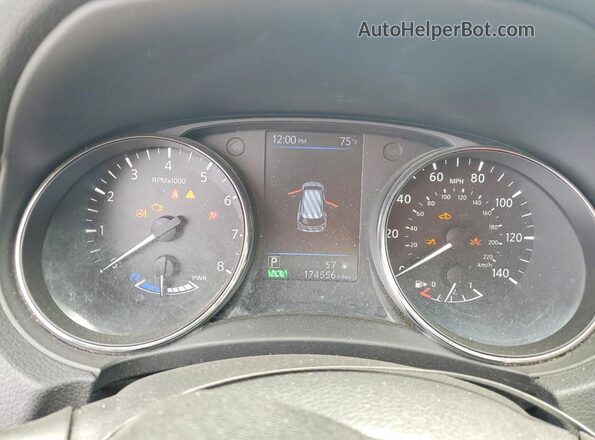 5N1ET2MV8KC736373 2019 NISSAN ROGUE White ხელსაწყოთა პანელის ხედი