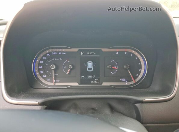 5NMJA3AEXNH003590 2022 HYUNDAI TUCSON White Вид щитка приладів