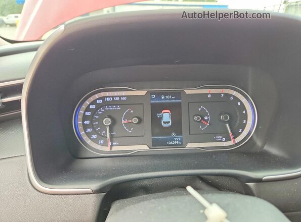 5NMJA3AEXNH005887 2022 HYUNDAI TUCSON Red Vista del cuadro de instrumentos