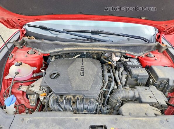5NMJA3AEXNH005887 2022 HYUNDAI TUCSON Red Vista del compartimento del motor