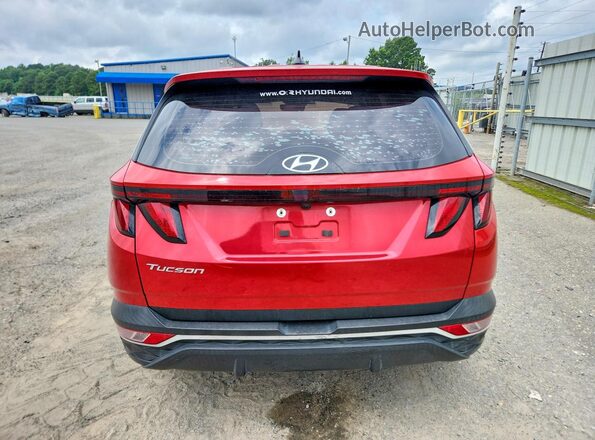 5NMJA3AEXNH005887 2022 HYUNDAI TUCSON Red Vista trasera