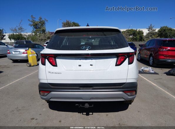 5NMJA3DEXSH493939 2025 HYUNDAI TUCSON White 