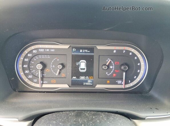 5NMJACAE2PH183392 2023 HYUNDAI TUCSON Black Vista del cuadro de instrumentos