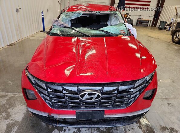 5NMJACAE4NH056916 2022 HYUNDAI TUCSON Red Դիմացի տեսք