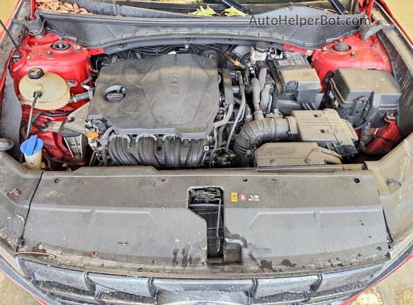 5NMJACAE4NH056916 2022 HYUNDAI TUCSON Red Սալոնի հետևի տեսք