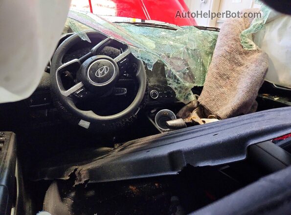 5NMJACAE4NH056916 2022 HYUNDAI TUCSON Red Առջևի վահանակի տեսք