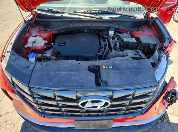 5NMJACAE4NH059444 2022 HYUNDAI TUCSON Red უკანა სალონის ხედი