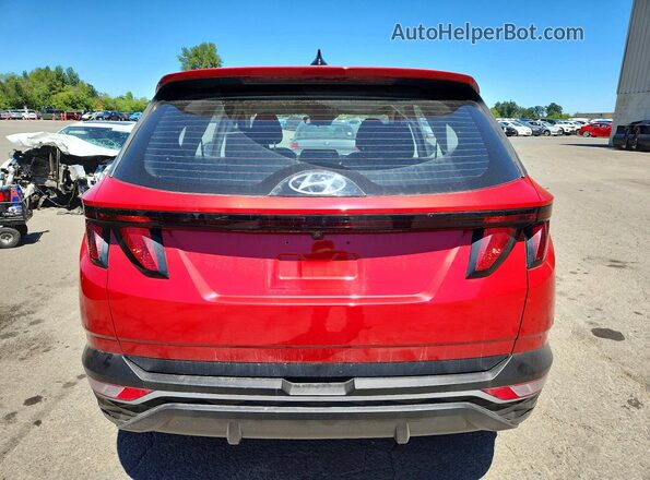 5NMJACAE4NH059444 2022 HYUNDAI TUCSON Red უკანა ხედი