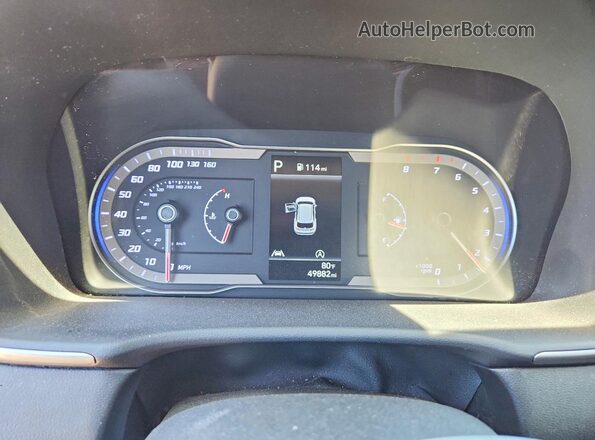 5NMJACAE4NH059444 2022 HYUNDAI TUCSON Red ხელსაწყოთა პანელის ხედი