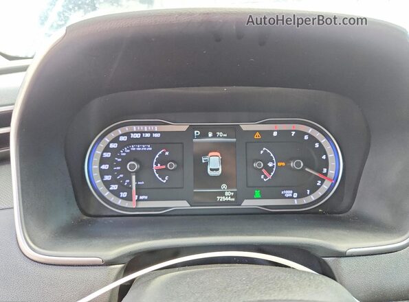 5NMJACAE8NH058331 2022 HYUNDAI TUCSON Черный Вид щитка приборов