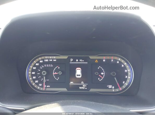 5NMJB3AE0NH006673 2022 HYUNDAI TUCSON White Հետևի նստատեղերի տեսք