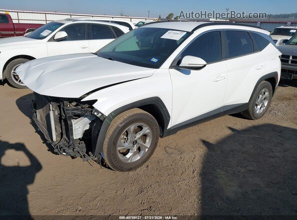 5NMJB3AE0NH006673 2022 HYUNDAI TUCSON White Առջևի ձախ երեք քառորդ տեսարան