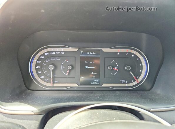 5NMJB3AE3NH023614 2022 HYUNDAI TUCSON Черный Вид щитка приборов