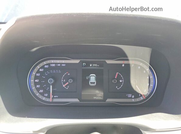5NMJB3AE4NH013058 2022 HYUNDAI TUCSON Gray Instrument cluster view
